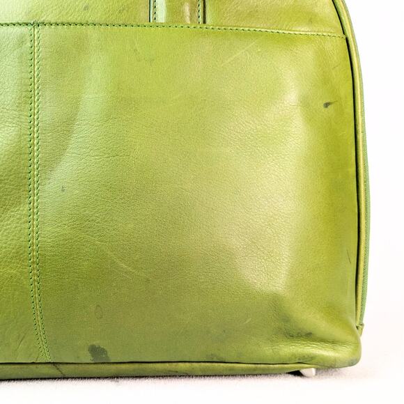 Osgoode Marley Vibrant Green Leather Laptop / Shoulder Bag - Picture 4 of 9